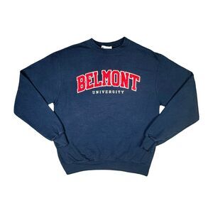 Vintage Champion Belmont University Crew Neck Sweatshirt - Size Medium